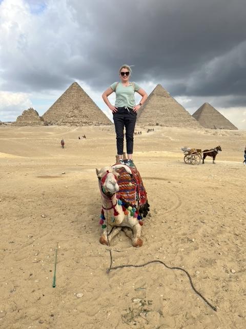 Patty Standing on Camel